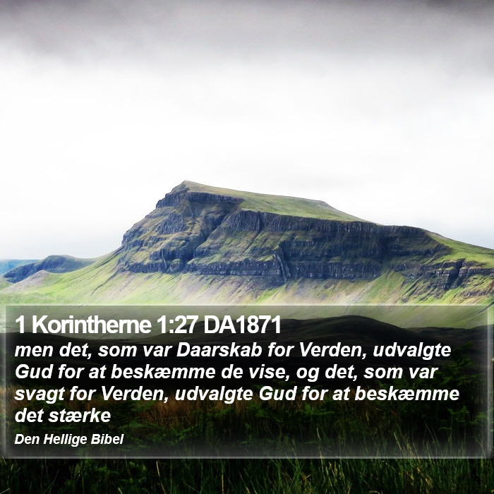 1 Korintherne 1:27 DA1871 Bible Study