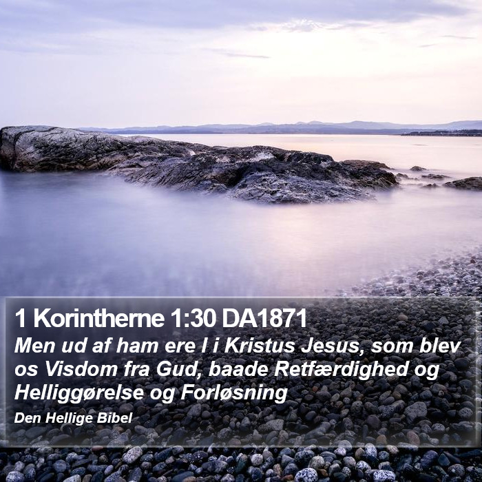 1 Korintherne 1:30 DA1871 Bible Study