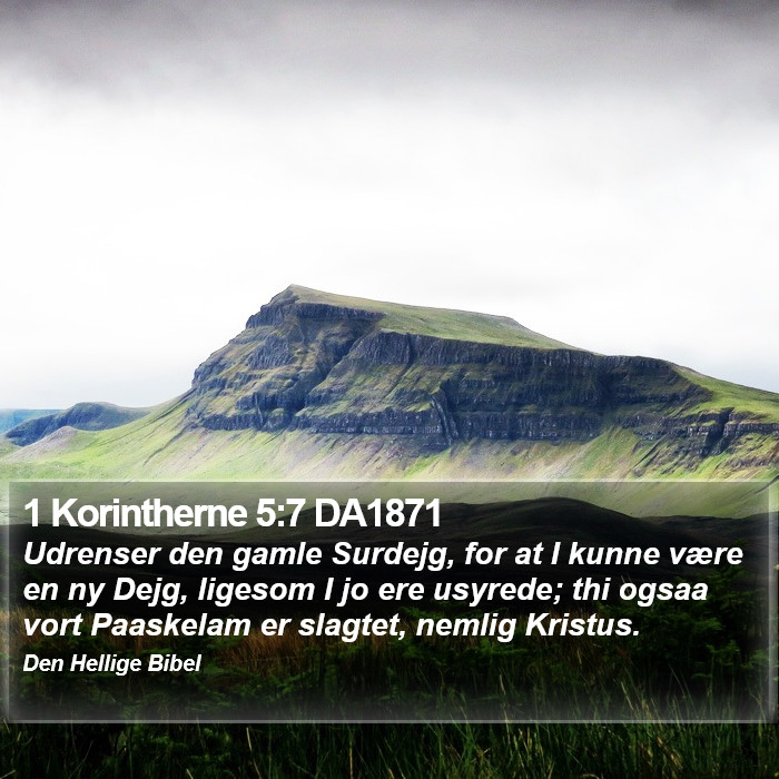 1 Korintherne 5:7 DA1871 Bible Study