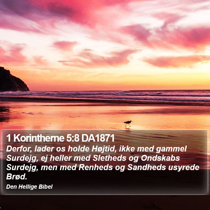 1 Korintherne 5:8 DA1871 Bible Study
