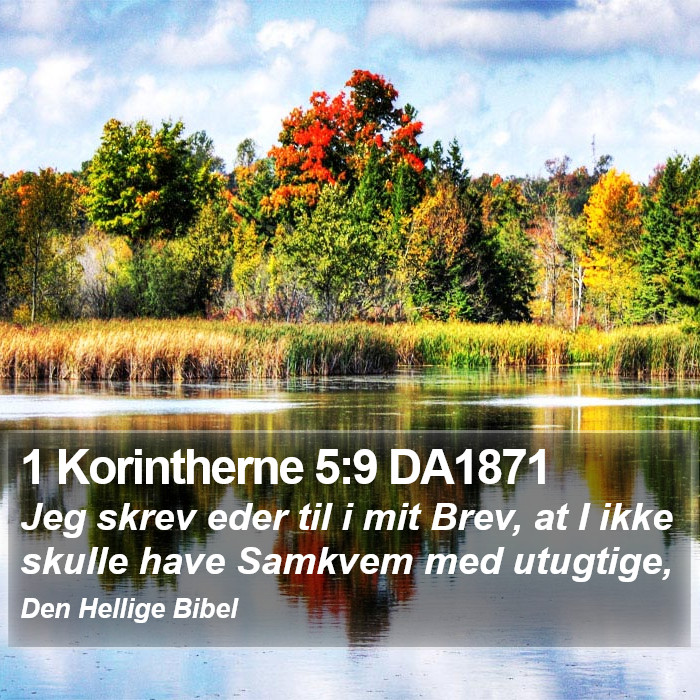 1 Korintherne 5:9 DA1871 Bible Study