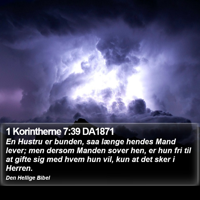 1 Korintherne 7:39 DA1871 Bible Study