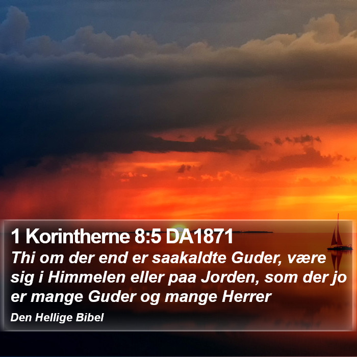 1 Korintherne 8:5 DA1871 Bible Study