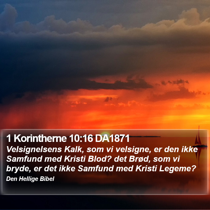 1 Korintherne 10:16 DA1871 Bible Study