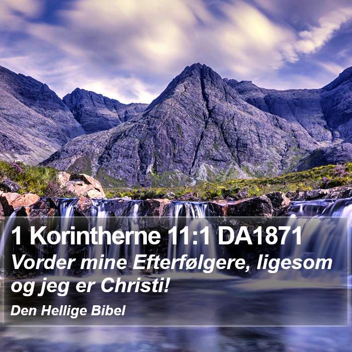 1 Korintherne 11:1 DA1871 Bible Study