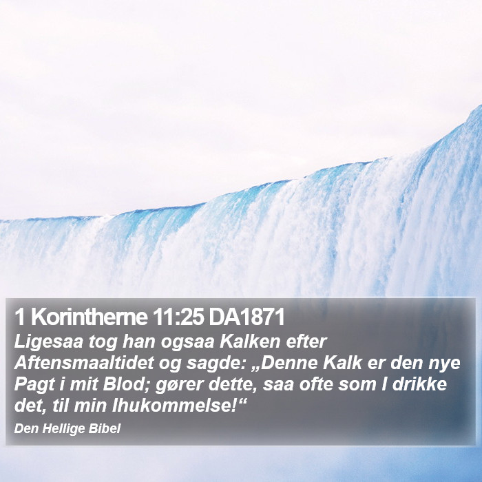 1 Korintherne 11:25 DA1871 Bible Study