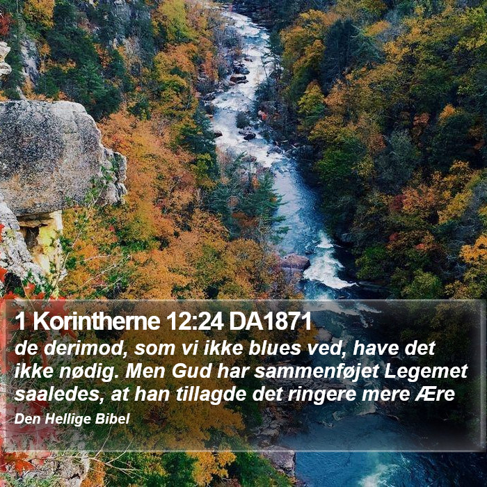 1 Korintherne 12:24 DA1871 Bible Study