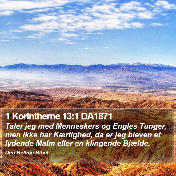 1 Korintherne 13:1 DA1871 Bible Study