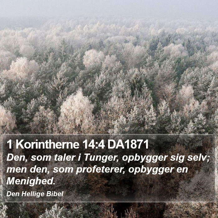 1 Korintherne 14:4 DA1871 Bible Study