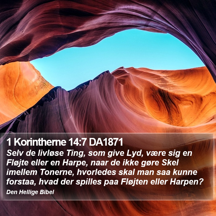 1 Korintherne 14:7 DA1871 Bible Study