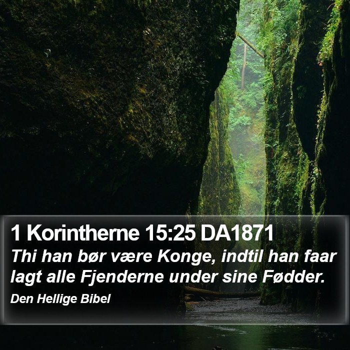 1 Korintherne 15:25 DA1871 Bible Study