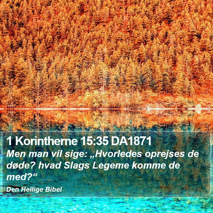 1 Korintherne 15:35 DA1871 Bible Study