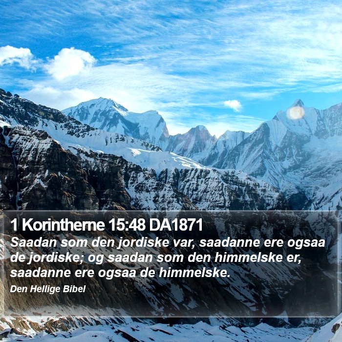 1 Korintherne 15:48 DA1871 Bible Study