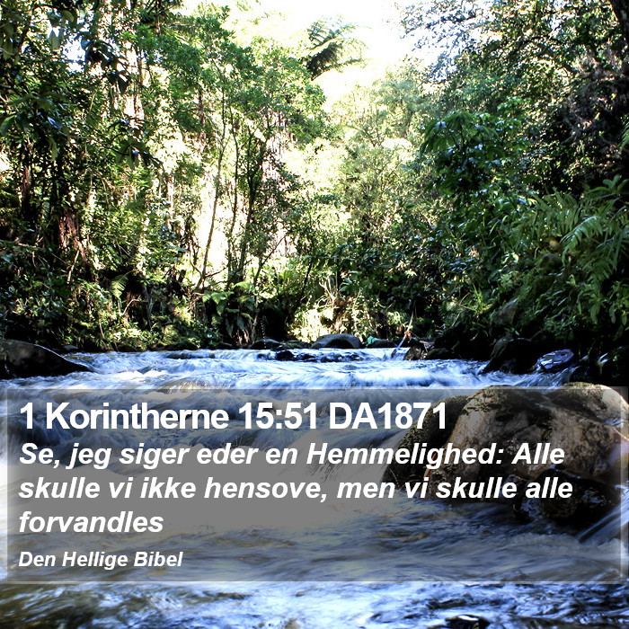 1 Korintherne 15:51 DA1871 Bible Study