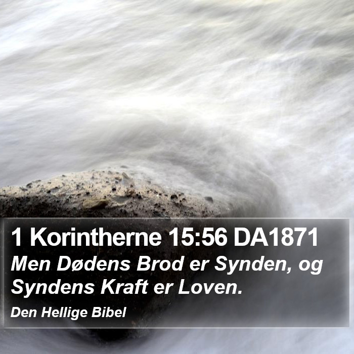 1 Korintherne 15:56 DA1871 Bible Study