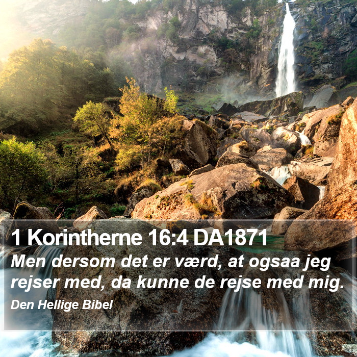 1 Korintherne 16:4 DA1871 Bible Study