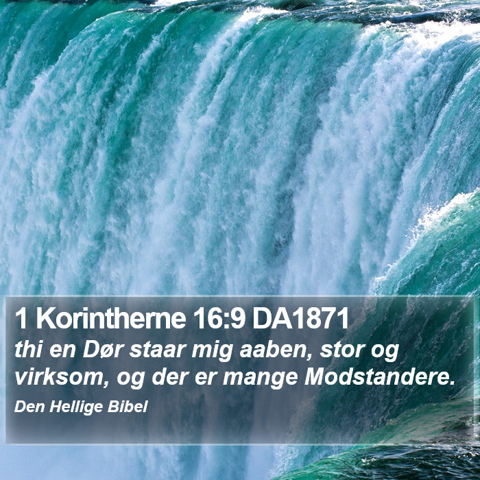 1 Korintherne 16:9 DA1871 Bible Study