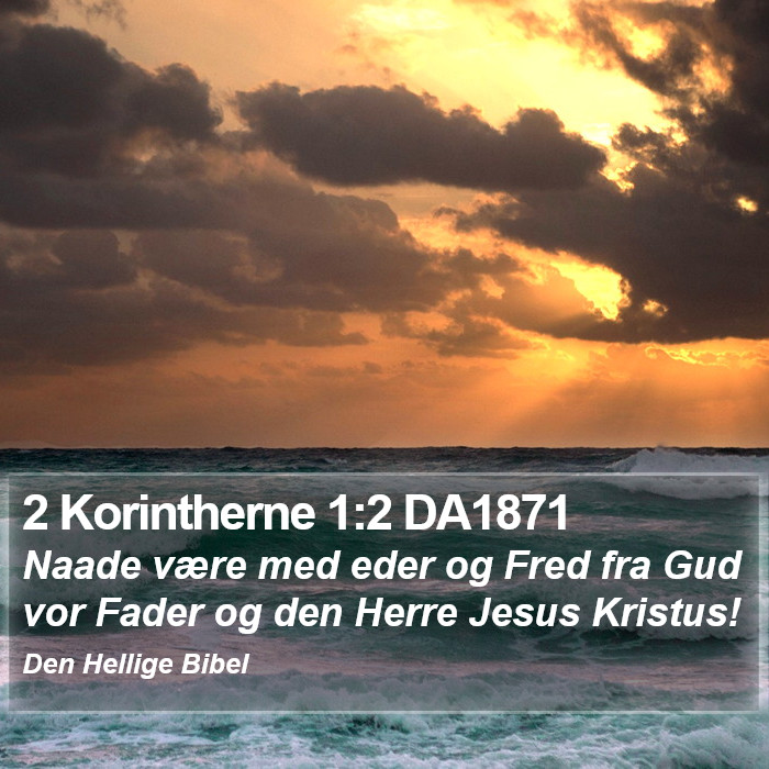 2 Korintherne 1:2 DA1871 Bible Study