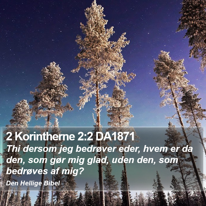 2 Korintherne 2:2 DA1871 Bible Study