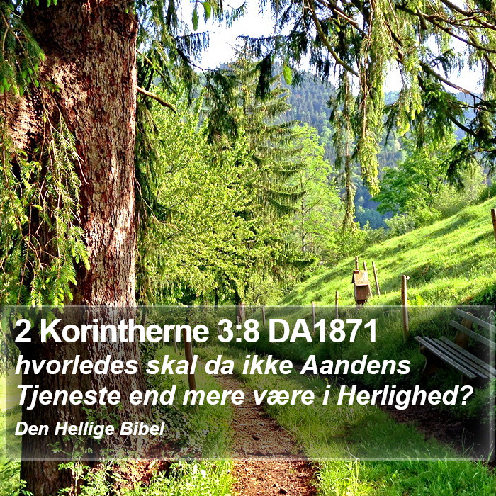 2 Korintherne 3:8 DA1871 Bible Study