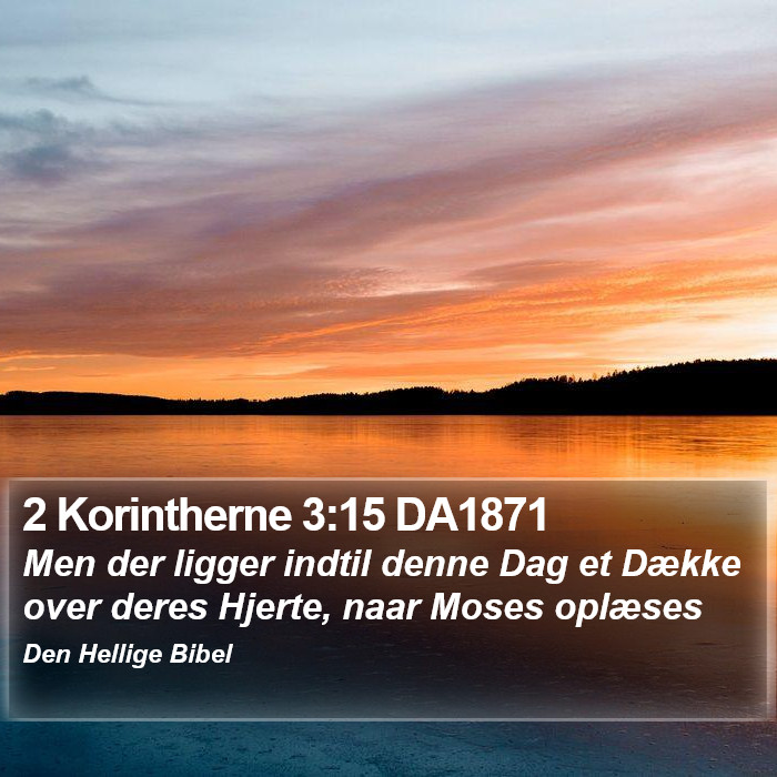 2 Korintherne 3:15 DA1871 Bible Study