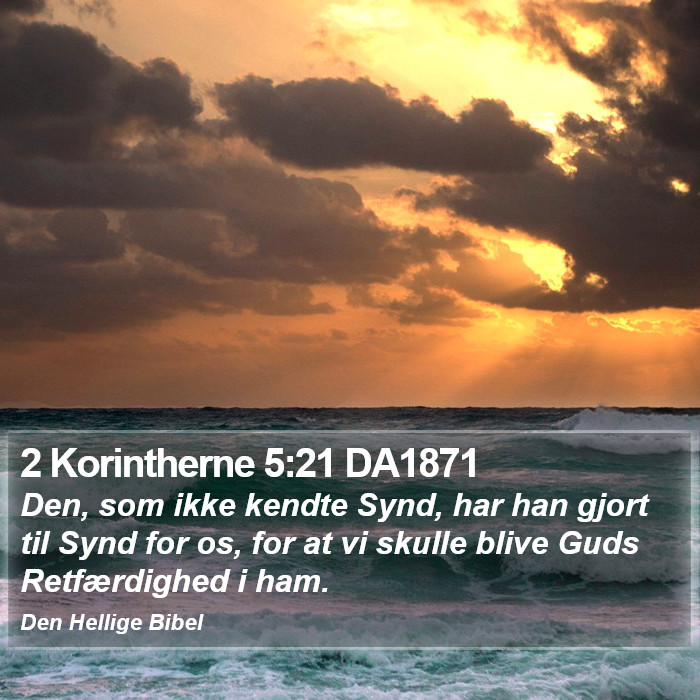 2 Korintherne 5:21 DA1871 Bible Study