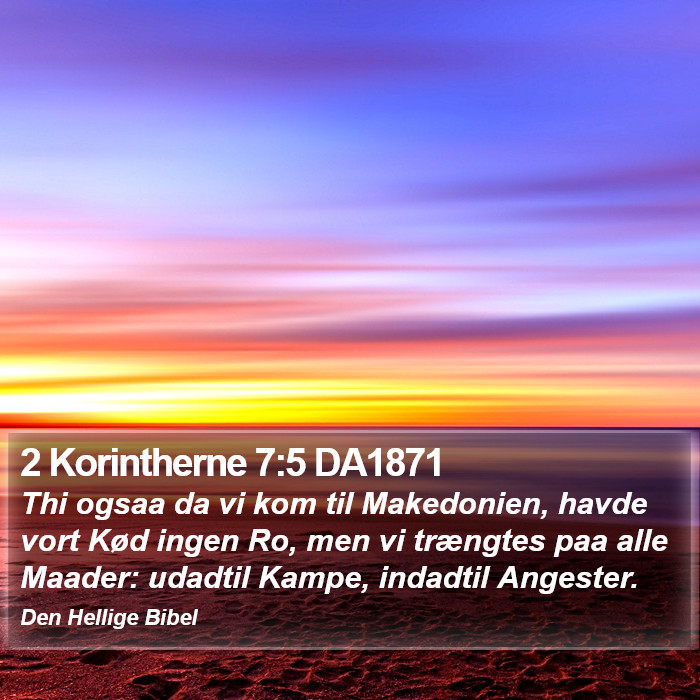 2 Korintherne 7:5 DA1871 Bible Study