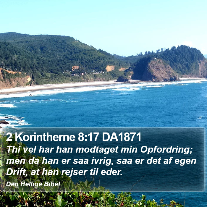 2 Korintherne 8:17 DA1871 Bible Study