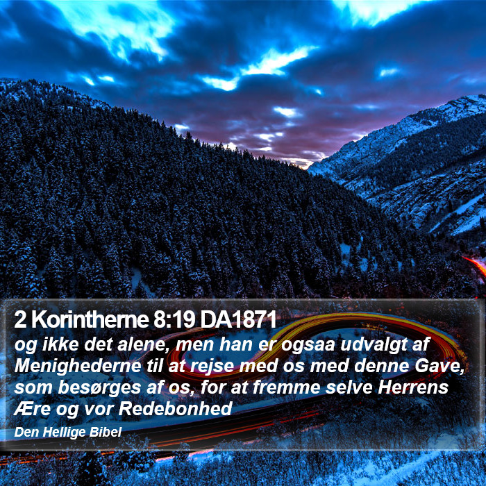 2 Korintherne 8:19 DA1871 Bible Study