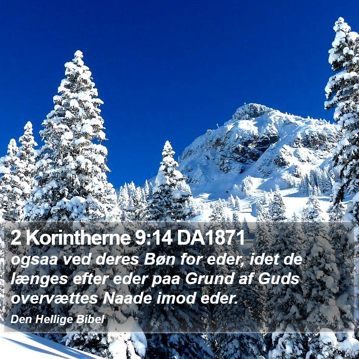 2 Korintherne 9:14 DA1871 Bible Study