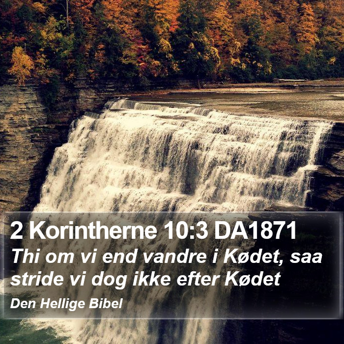 2 Korintherne 10:3 DA1871 Bible Study