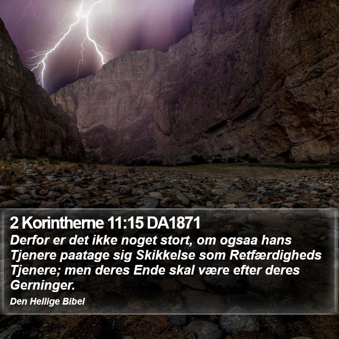 2 Korintherne 11:15 DA1871 Bible Study