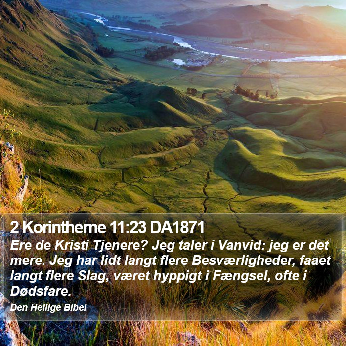 2 Korintherne 11:23 DA1871 Bible Study