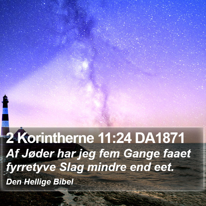 2 Korintherne 11:24 DA1871 Bible Study