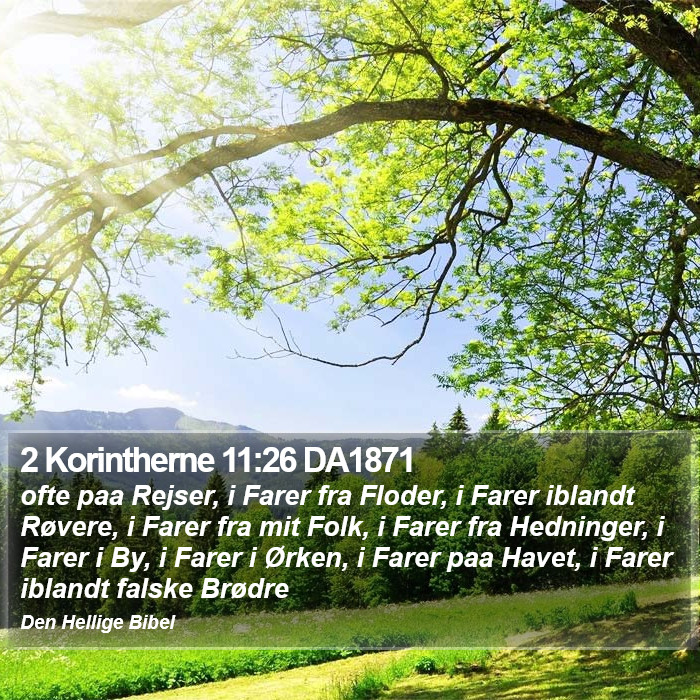 2 Korintherne 11:26 DA1871 Bible Study