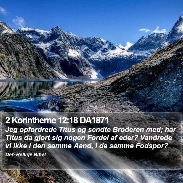 2 Korintherne 12:18 DA1871 Bible Study