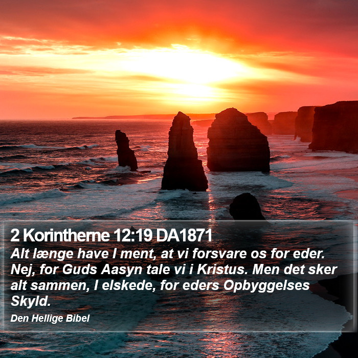 2 Korintherne 12:19 DA1871 Bible Study