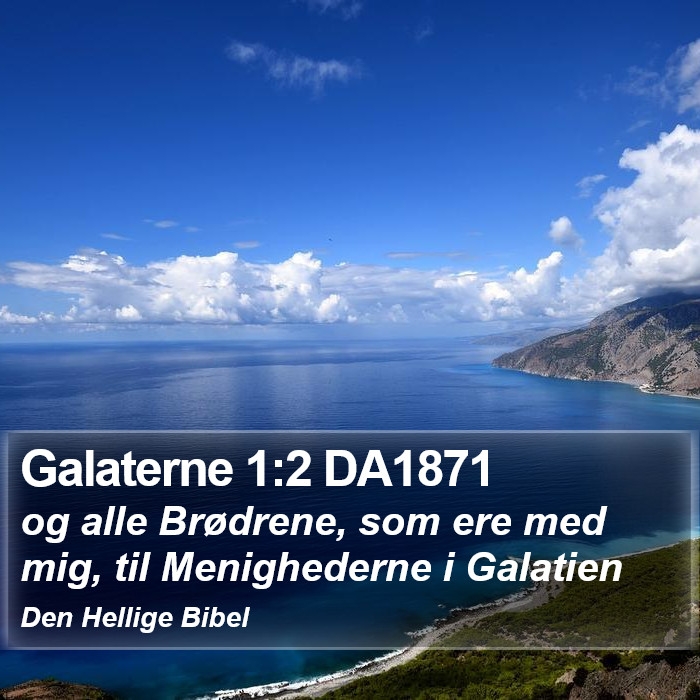 Galaterne 1:2 DA1871 Bible Study