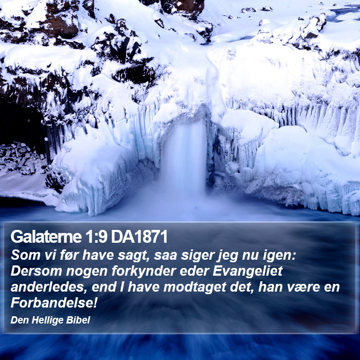 Galaterne 1:9 DA1871 Bible Study