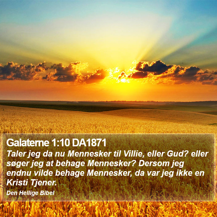 Galaterne 1:10 DA1871 Bible Study