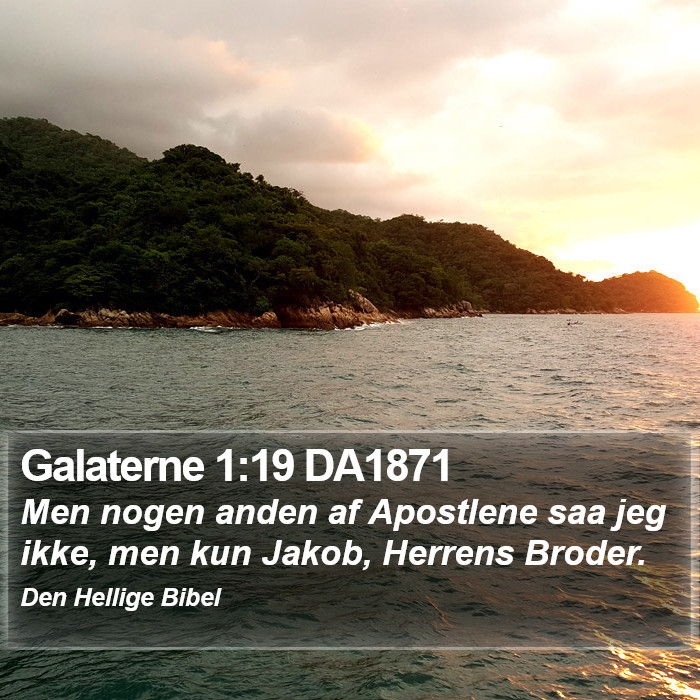 Galaterne 1:19 DA1871 Bible Study