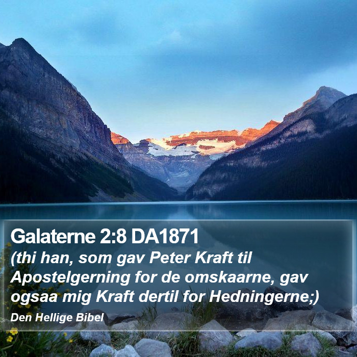 Galaterne 2:8 DA1871 Bible Study