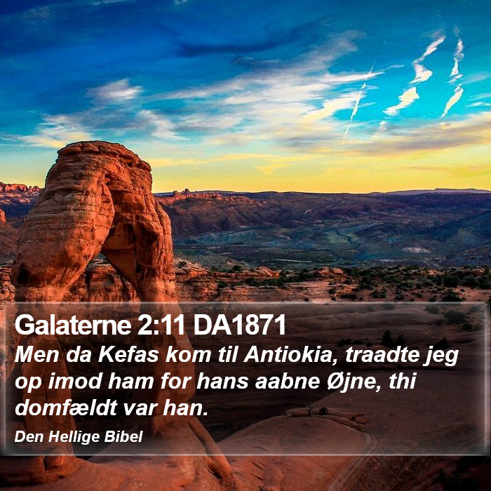 Galaterne 2:11 DA1871 Bible Study