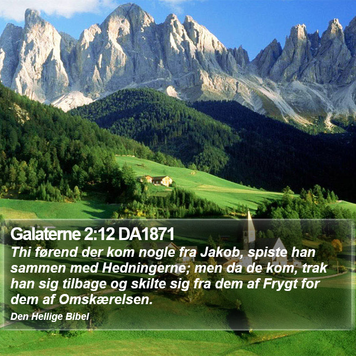 Galaterne 2:12 DA1871 Bible Study