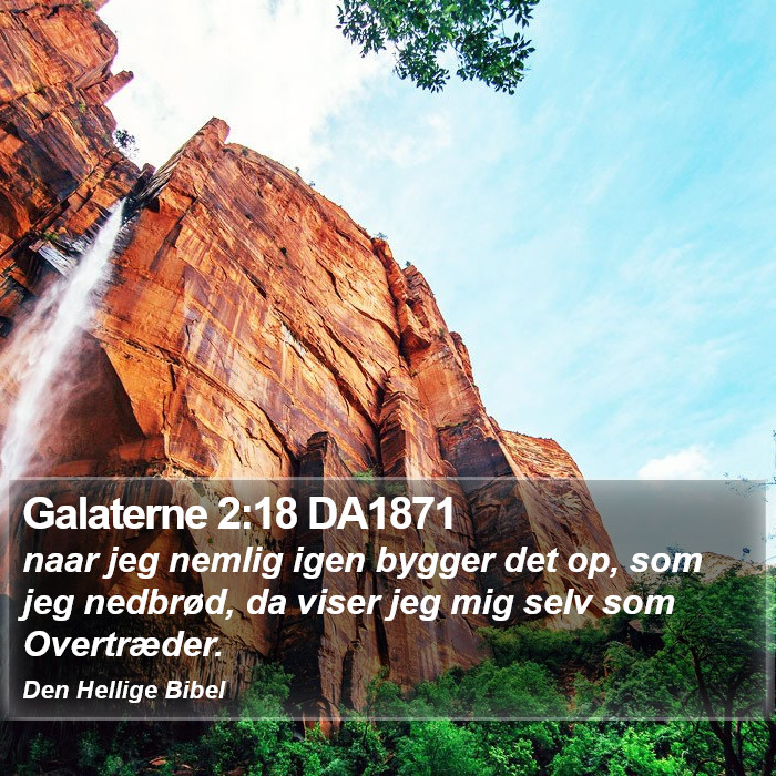 Galaterne 2:18 DA1871 Bible Study