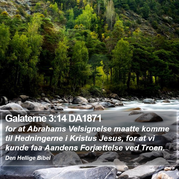 Galaterne 3:14 DA1871 Bible Study