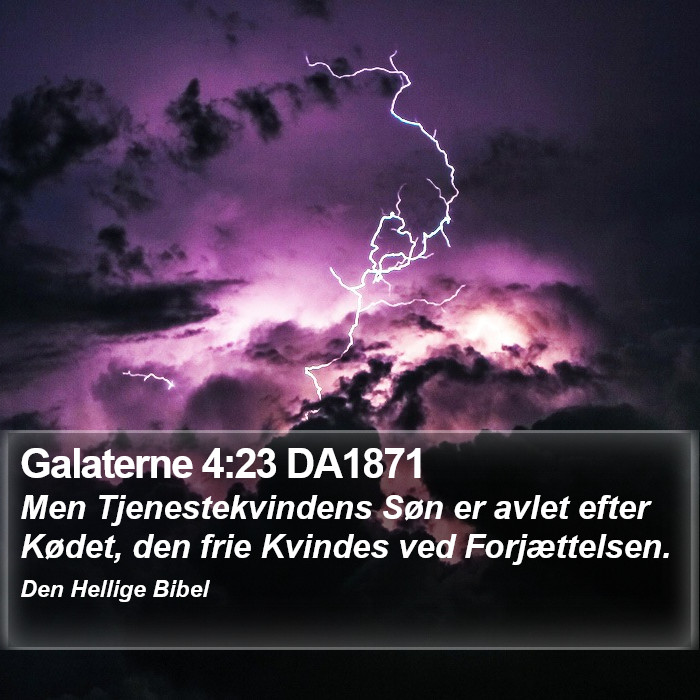 Galaterne 4:23 DA1871 Bible Study