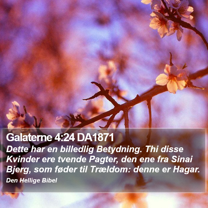 Galaterne 4:24 DA1871 Bible Study