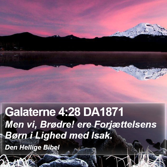 Galaterne 4:28 DA1871 Bible Study