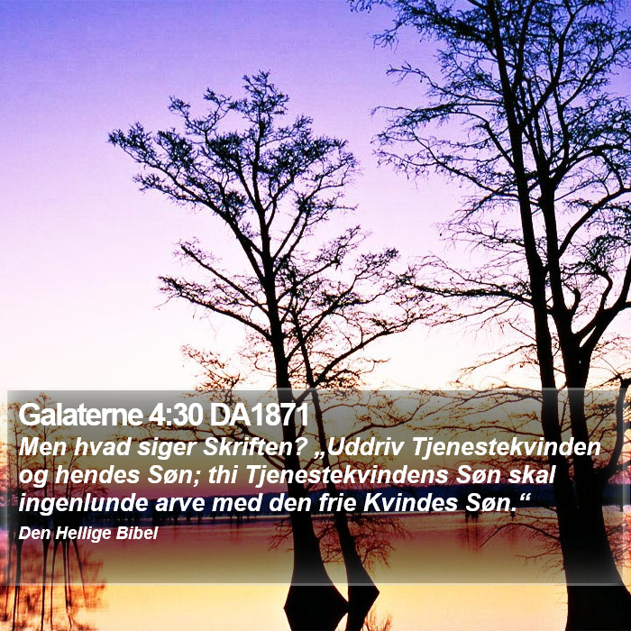 Galaterne 4:30 DA1871 Bible Study